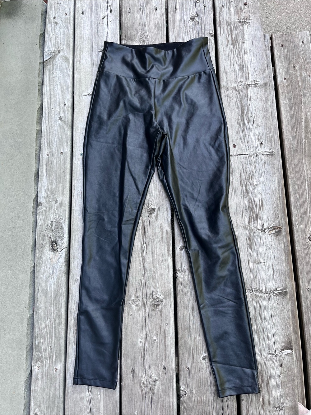 Garage Pleather Spandex Leggings Size Small